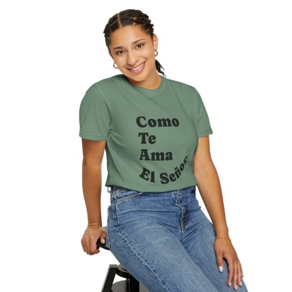 "Como Te Ama El Señor" Camiseta (Letra en Negro/Blanco) - Imagen 10